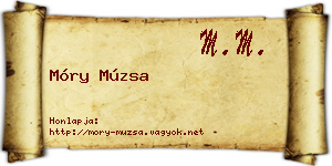 Móry Múzsa névjegykártya